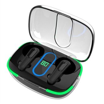 PRO70 TWS Bluetooth-hörlurar Vattentät Stereo Music Calling Trådlöst headset med andningsljus