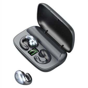 S19 TWS Bluetooth 5.0 Öronklämma Hörlur Touch Control Trådlöst HiFi Stereo Musikheadset
