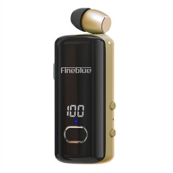 FINEBLUE F580 Single Ear Wired Business Lavalier Headset med inkommande samtal, vibration, Power Display Trådlösa Bluetooth-hörlurar