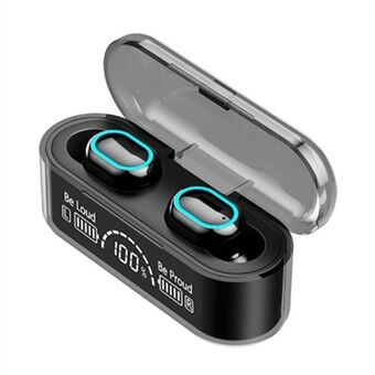 G35 TWS Trådlös Bluetooth-hörlurar Mini In-ear-öronsnäckor Touch Headset med laddningsfodral för digital display