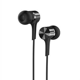 HOCO M54 Pure Music Universal 3,5 mm in-ear trådbundna hörlurar med mikrofon - svart