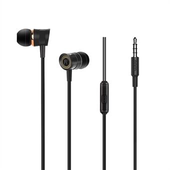 HOCO M37 In-ear hörlurar Öronsnäckor Hörlurar HD Ljud Bas 3,5 mm ljudjack hörlurar med mikrofon - svart