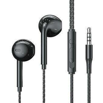 ESSAGER EJ01 3,5 mm trådad kontroll Djup bas hörlurar 1,2 m musik mobiltelefon headset hörlurar för iPhone Huawei