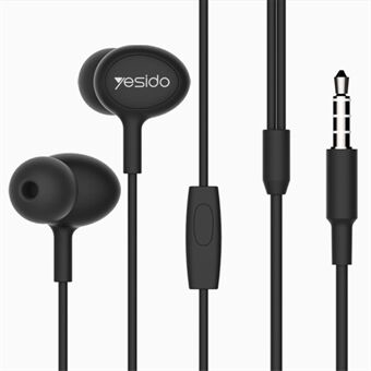 YESIDO YH13 Sports 3.5mm Wire Control In-ear Earphone Noise Reduction Ergonomic Music Headphone