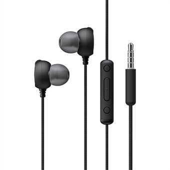 KIVEE KV-MT77 Stereoljud In-ear hörlurar 3,5 mm uttag 1,2 m trådbundna hörlurar för mobiltelefon/dator/MP3