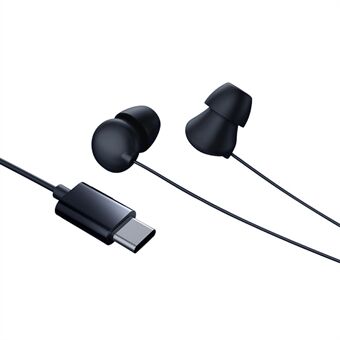 XUNDD XDHE-015 Sleeping Headset Type-C trådbundna in-ear hörlurar Anti-brus Ultramjuka silikon hörlurar