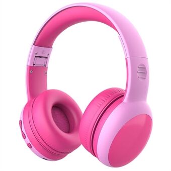 GORSUN GS-E61 Kids Over-ear Bluetooth-hörlurar, hopfällbara hörlurar Barnmusik 3,5 mm AUX-headset med avtagbara kattörondekor