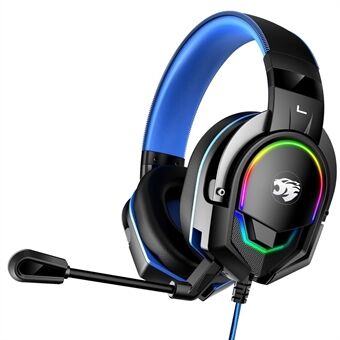 IMYB A88 Trådbunden Over-Ear E-sporthörlurar Tung bas RGB LED-ljus Gaming Headset