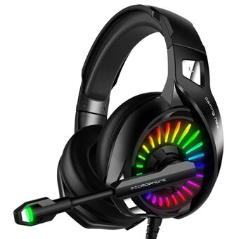IMYB A20 Trådbunden Over-Ear E-sporthörlurar RGB LED-ljus Stereo Gaming Headset med roterbar mikrofon