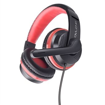 OVLENG GT91 Over-Ear USB-kabel Gaming Headset Lättvikts infällbart pannband Design E-Sports datorhörlurar med HD-mikrofon