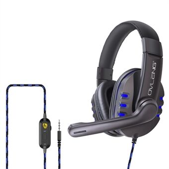 OVLENG OV-P3 E-sportdator 3,5 mm trådbundna hörlurar Brusreducering Mikrofon Over-ear Volymkontroll Gaming Headset