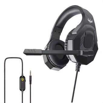 OVLENG OV-P30 Ergonomisk design E-sportsspelhörlurar 3,5 mm trådbundna Over-Ear Headset med rotationsmikrofon