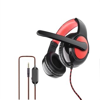 OVLENG OV-P8 3,5 mm trådanslutna Over-Ear Headset Ergonomisk design E-sports gaming hörlurar med rotationsmikrofon