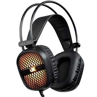 UX A2 Wired Gaming Headset Bas-Tung Over-Ear hörlurar med mikrofon för bärbar dator, PC