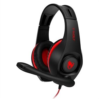 T-WOLF H120 Surround Sound Gaming Headset 40 mm Drivers Over Ear-hörlurar för Dual-hole PC Laptop