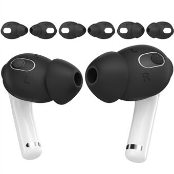 AHASTYLE PT66-3 3-pars hörlurar silikonkapslar för Apple AirPods 3, utbyte av trådlösa öronsnäckor, storlek: M