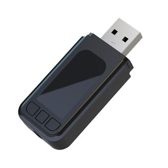T4 5.0 USB / AUX Dual-Output Bluetooth-sändare Plug and Play-högtalare Trådlös ljudadapter Support Ansluta två par headset
