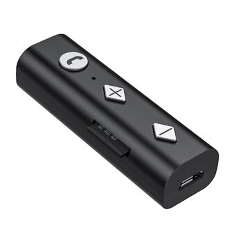 Trådlös Bluetooth 5.0 Clip Audio Receiver Adapter Handsfree samtal för hörlurar Bilstereo