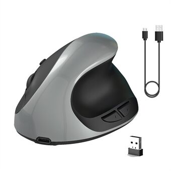 X10 Ergonomisk vertikal mus 2.4G trådlös höger/vänster datormöss USB-laddning 6D optisk spelmus