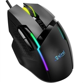 BAJEAL G3 Mechanical RGB Gaming Mouse E-Sports Wied Mouse 7-knapps programmerbara möss 6-Speed DPI Mus