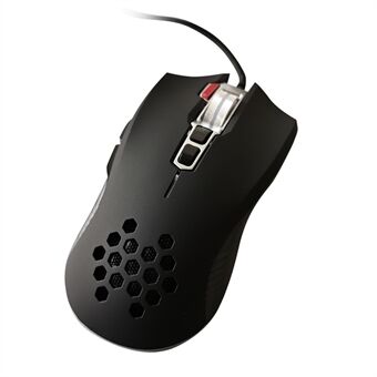 DWN DM6809 Hollow Honeycomb Wired Gaming Office Mouse 3200 DPI Dator Laptop Möss med RGB-ljus