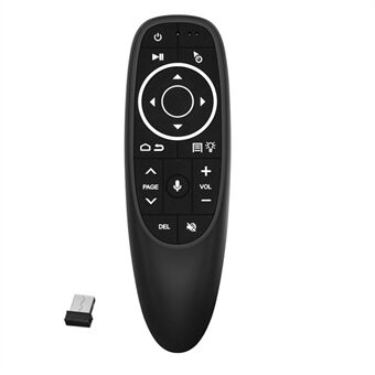G10S Pro 2.4G trådlös Air Mouse-fjärrkontroll med bakgrundsbelyst och gyrosensor för Android TV Box Support Röstsökning