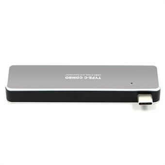5 i 1 USB-C dockningsstation USB C Splitter Hub Bärbar minikortläsare Stöd 95MB/s höghastighet