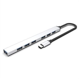 7-portars USB Hub Höghastighets Splitter Expander Adapter Dockningsstation för bärbar hårddisk Mus Tangentbord