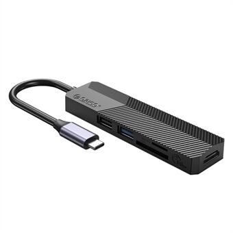 ORICO MDK-5P GY-BP 5-i-1 USB C Hub Dockningsstation Typ C till USB 3.0x1+USB 2.0x1+Kortläsare Slotx2+HDMIx1