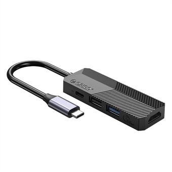 ORICO MDK-4P GY-BP 4-i-1 USB C Hub Typ C till 1xUSB 3.0-port + 1xUSB 2.0-port + 1xHDMI-port + 1xPD Laddningstyp C-port