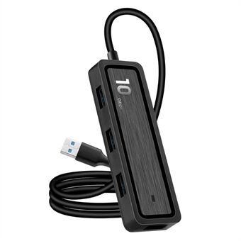 USB 3.0 HUB Expander med 4xUSB 3.2 + 2xCard Reader Slots för SD- och TF-kortstöd 10Gbps snabb dataöverföring