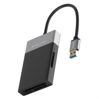 USB Hub Fast Speed USB 3.0 Splitter Adapter Cable Multifunction 6-in-1 Card Reader USB Converter Support XQD / SD / TF / CF Card