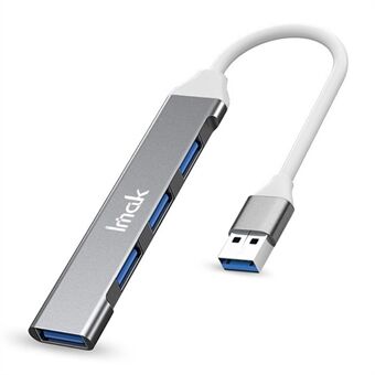 IMAK Multi-Port 4 i 1 USB-dockningsstation Bärbar USB HUB Adapter till 3 USB2.0 + USB 3.0 Multifunction Converter Kompatibel med Windows/macOS/Linux