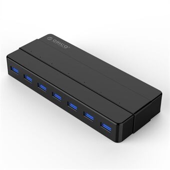 ORICO H7928-U3 7 portar USB 3.0 Desktop HUB med 12V / 2A strömadapter