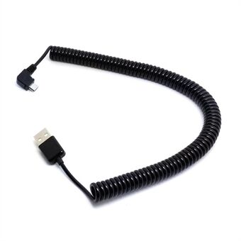3M rätvinklad USB 2.0 hane till mikro-USB-portkabel för surfplatta och mobiltelefon
