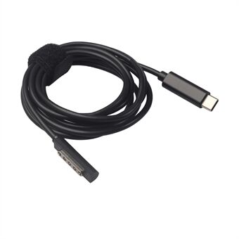 Typ-C PD-kabel Strömförsörjning Laddare Adaptersladd för Microsoft Surface Pro 1/2 / Surface RT