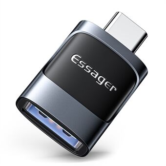 ESSAGER USB hona till typ-C hane USB3.0 5Gbps Dataöverföring Laddningskontakt OTG-adapter