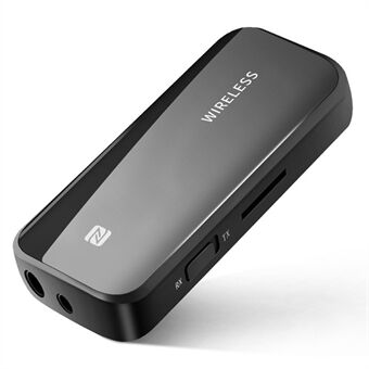 T40 Bluetooth 5.0-mottagare Push Back Clip Trådlös mottagning och sändning 2-i-1 biladapter för ljudlyssning på musik Handsfreesamtal