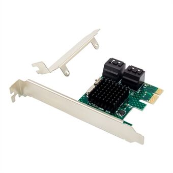 PCI-E 2.0 till SATA 6G-adapter PCI Express ASM1061 4-portars HDD Converter Card Inbyggt startläge