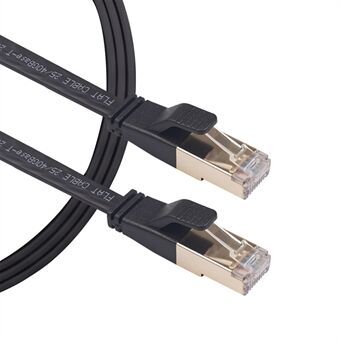 Dubbelskärmad Cat8 Ethernet-kabel 40 Gbps höghastighets RJ45-nätverkskabel, 0,5 m