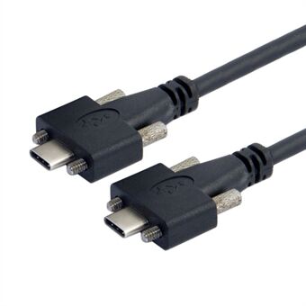 UC-046-2M 2 m USB 3.1 Type-C dubbelskruv Låsning till låsning USB-C 10 Gbps datakabel (M2 skruv)