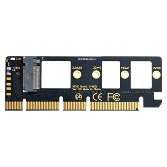 OD-SA-001-BK NGFF M-nyckel NVME M.2 SSD till PCI-E Express 3.0 16x X4-adapter utan fäste