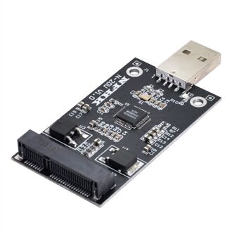U2-008 Mini PCI-E mSATA till USB 2.0 Extern SSD PCBA Converter Adapterkort utan fodral