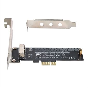 SA-143 PCI Express PCI-E 1X till 12 + 16Pin 2013-2017 Mac Pro Air SSD Convert Card för A1493 A1502 A1465 A1466 Adapter med standard/låg fäste