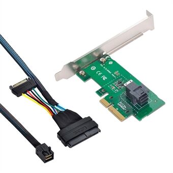 SF-024 + SF-093 PCI-E 3.0 4.0 till SFF-8643 kortadapter och U.2 U2 SFF-8639 NVME PCIe SSD-kabel för moderkort SSD