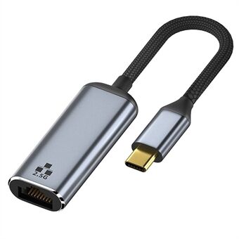 För MacBook 2500Mbps USB-C Ethernet Adapter Type-C till RJ45 LAN 2,5 Gigabit nätverkskort