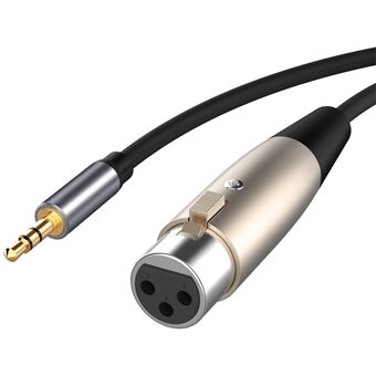 1,5 m 3,5 mm uttag till XLR 3 stift hane till hona ljudkabel för mikrofonhögtalare Ljudkonsoler Förstärkare XLR-kabelkontakt