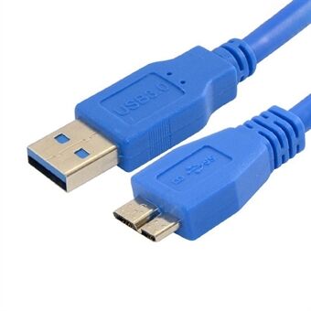 0,6 m USB 3.0-kabel A hane till Micro-B laddarsladd Förlängningskabel Hårddiskkabel med 5 Gbps dataöverföring