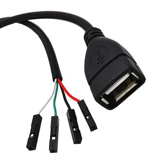 JUNSUNMAY 0.3m USB 2.0 A-Type to Dupont Female Adapter Cable Connector Cord