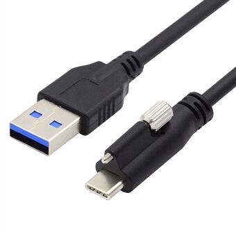 UC-045-2.0M 2m USB-A 3.0 Hane till Type-C 3.1 Enkelskruv Låskabel Datasladd (utan Chip, M2-skruv)
